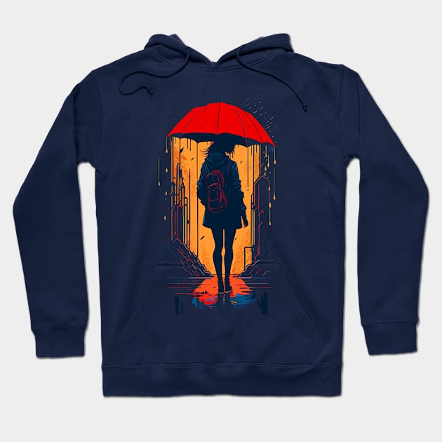 In The Rain Hoodie by machmigo